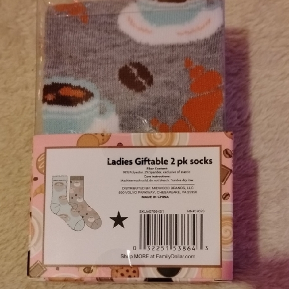 Cute Donut, Coffee and Cupcakes Themed Socks 6 Pairs - Picture 5 of 7
